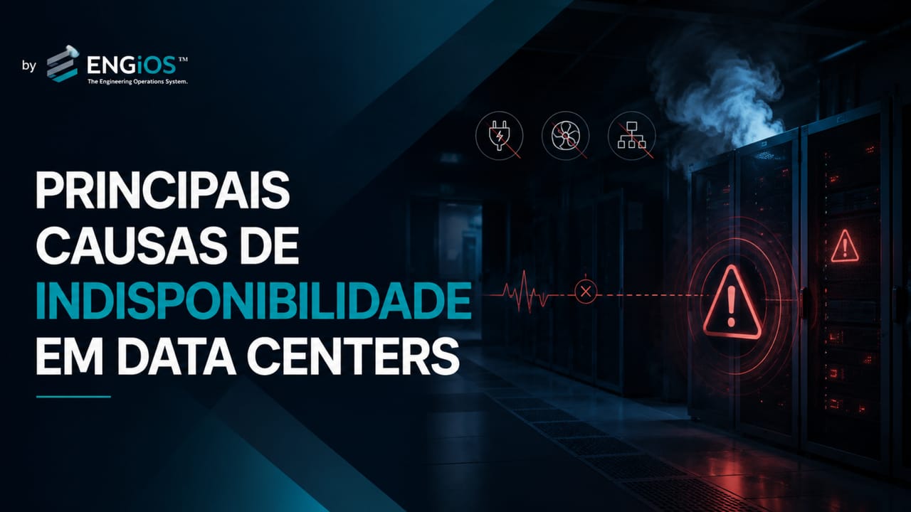 Imagem de Data Center em Downtime