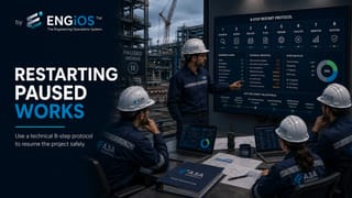 Como retomar uma obra paralisada: protocolo técnico de 8 etapas