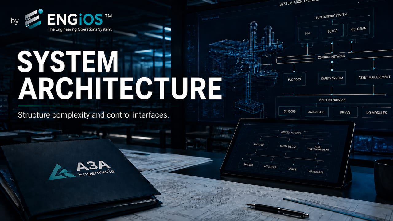 System Architecture para estruturação da arquitetura de sistemas complexos, componentes, interfaces e integração