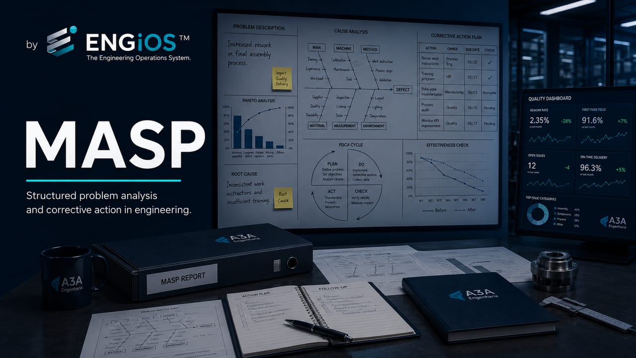 MASP na engenharia: método de análise e solução de problemas de qualidade