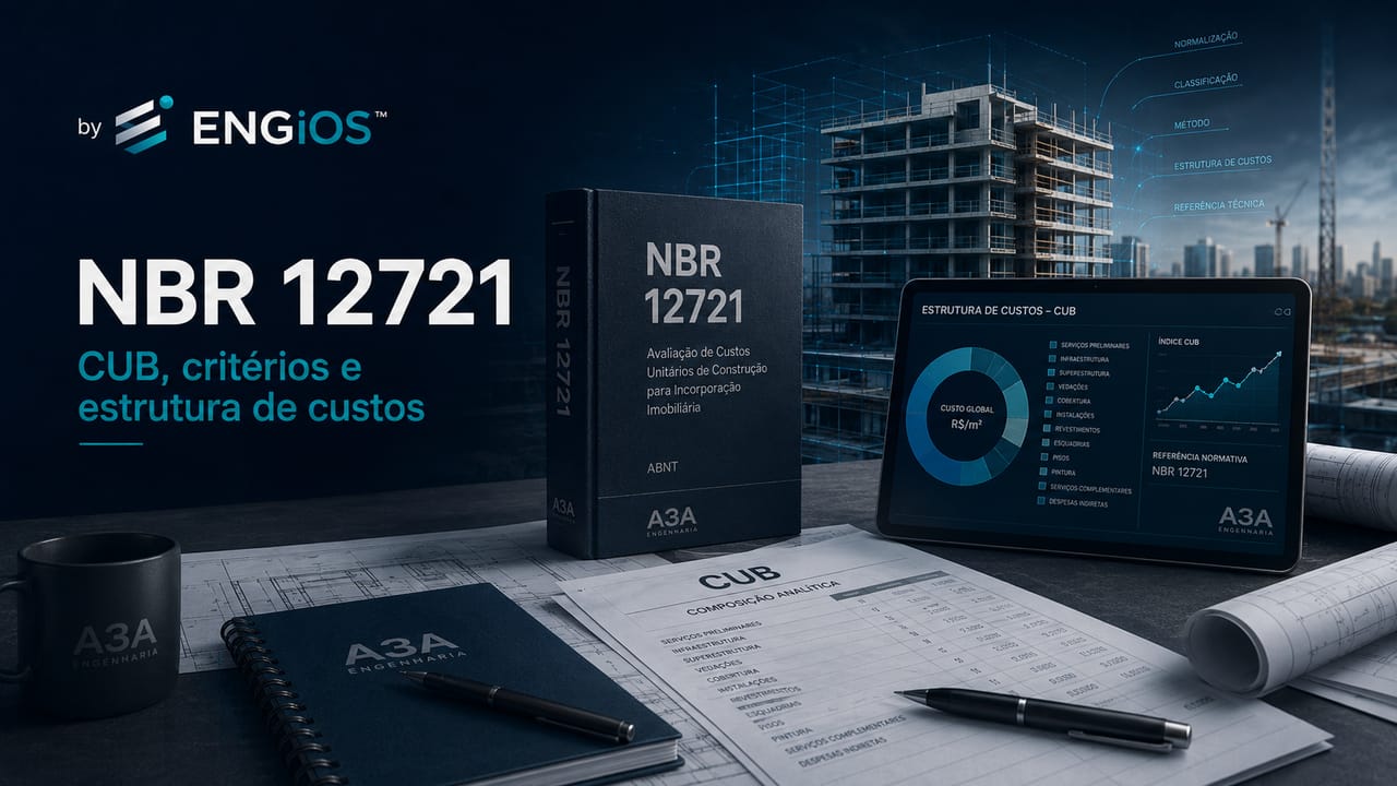 NBR 12721: como a norma estrutura o CUB e os custos da construção