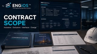 Escopo Contratual em Engenharia: inclusões, exclusões, premissas, interfaces e mudanças
