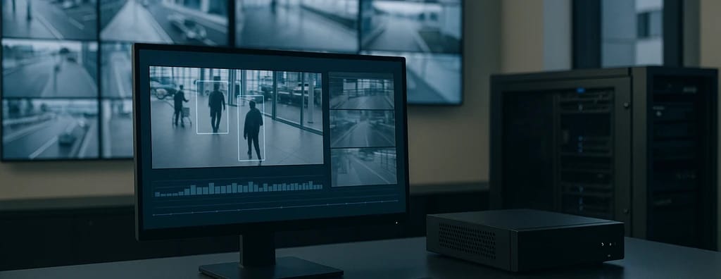 Analíticos de vídeo con IA que resumen grandes volúmenes de datos en un sistema de videovigilancia
