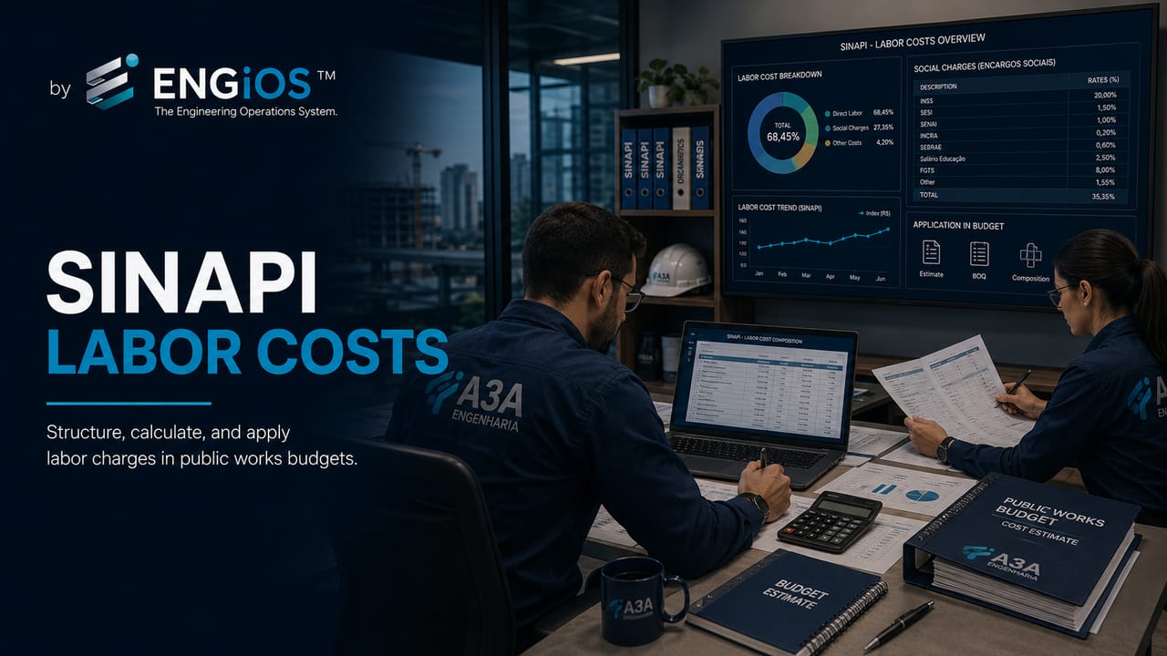 Encargos Sociais SINAPI em obras públicas: composição, cálculo, mão de obra e aplicação no orçamento de engenharia