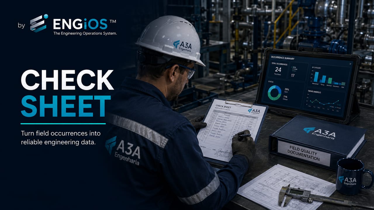 Folha de verificação na engenharia: coleta estruturada de ocorrências e dados para análise da qualidade