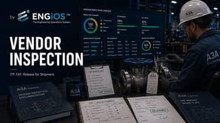 Inspeção de Fabricação e Vendor Inspection: controle de fornecedores, ITP, FAT e liberação para embarque