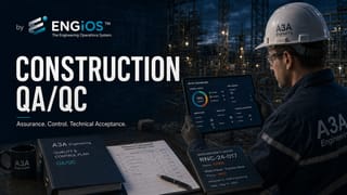 QA/QC em Obras de Engenharia: garantia, controle, inspeções, RNCs e aceite técnico