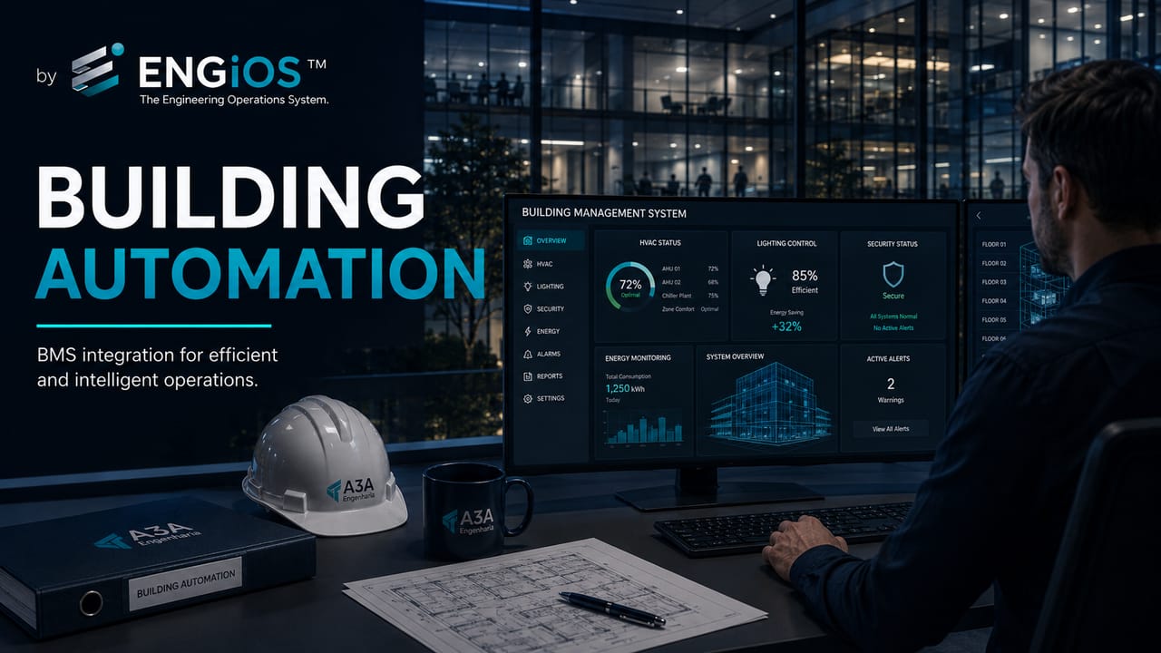 Automação predial: BMS, integração de sistemas e eficiência operacional em edifícios