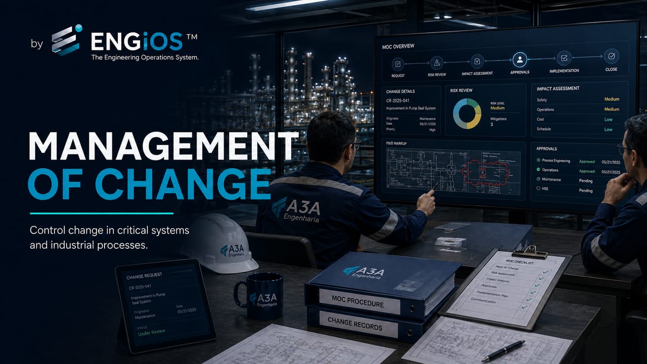 Management of Change (MOC) na Engenharia: gestão de mudanças em processos, instalações e sistemas críticos